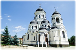 Eine orthodoxe Kirche in Moldawien.